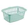 1.5 Bushel/53 Liter Rectangular Laundry Basket (White/Aqua) (Assorted Pack) - 2
