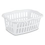 1.5 Bushel/53 Liter Rectangular Laundry Basket (White/Aqua) (Assorted Pack)