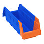 Indicator® 11-5/8 Inch (in) Outside Length (L) and 4-1/4 Inch (in) Outside Width (W) Blue/Orange Two-Tone Inventory Control Bin Indicator® 11-5/8 Inch (in) Outside Length (L) and 4-1/4 Inch (in) Outside Width (W) Blue/Orange Two-Tone Inventory Control Bin