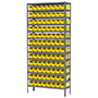 12 Inch (in) Shelf Depth Super-Size AkroBin Steel Shelving with 30120 Bins - 4