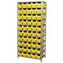 18 Inch (in) Shelf Depth Steel ShelfMax Steel Shelving with 30098 Bins - 2
