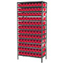 18 Inch (in) Shelf Depth Super-Size AkroBin Steel Shelving with 30128 Bins - 4