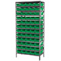 18 Inch (in) Shelf Depth Super-Size AkroBin Steel Shelving with 30138 Bins - 3