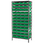 18 Inch (in) Shelf Depth Super-Size AkroBin Steel Shelving with 30158 Bins - 3