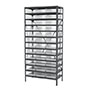 18 Inch (in) Shelf Depth Super-Size AkroBin Steel Shelving with 30178 Bins - 2