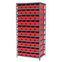 24 Inch (in) Shelf Depth Steel ShelfMax Steel Shelving with 30094 Bins - 3