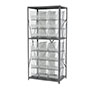 24 Inch (in) Shelf Depth Super-Size AkroBin Steel Shelving with 30287 Bins - 4