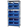 24 Inch (in) Shelf Depth Super-Size AkroBin Steel Shelving with 30288 Bins - 2