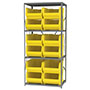 24 Inch (in) Shelf Depth Super-Size AkroBin Steel Shelving with 30288 Bins - 5