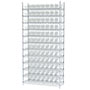 74 Inch (in) Shelf Height Wire Shelving with 30120 Bin - 2