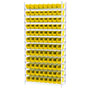 74 Inch (in) Shelf Height Wire Shelving with 30120 Bin - 4