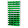 74 Inch (in) Shelf Height Wire Shelving with 30150 Bin - 3