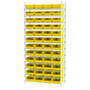 74 Inch (in) Shelf Height Wire Shelving with 30150 Bin - 5