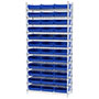 74 Inch (in) Shelf Height Wire Shelving with 30170 Bin