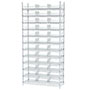 74 Inch (in) Shelf Height Wire Shelving with 30170 Bin - 2