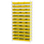 74 Inch (in) Shelf Height Wire Shelving with 30170 Bin - 5