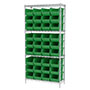 74 Inch (in) Shelf Height Wire Shelving with 30240 Bin - 4