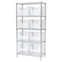 74 Inch (in) Shelf Height Wire Shelving with 13018 Bin - 2