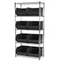 74 Inch (in) Shelf Height Wire Shelving with 30270 Bin