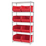 74 Inch (in) Shelf Height Wire Shelving with 30270 Bin - 5