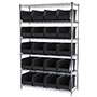 74 Inch (in) Shelf Height Wire Shelving with 30260 Bin
