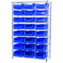 74 Inch (in) Shelf Height Wire Shelving with 30280 Bin - 3