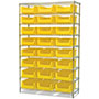 74 Inch (in) Shelf Height Wire Shelving with 30280 Bin