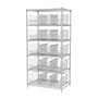 74 Inch (in) Shelf Height Wire Shelving with 30287 Bin - 2