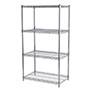 54 Inch (in) Height, 18 Inch (in) Width, and 30 Inch (in) Length Wire Shelving Starter Unit