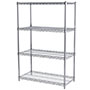 54 Inch (in) Height, 18 Inch (in) Width, and 36 Inch (in) Length Wire Shelving Starter Unit