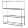 54 Inch (in) Height, 18 Inch (in) Width, and 48 Inch (in) Length Wire Shelving Starter Unit