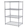54 Inch (in) Height, 24 Inch (in) Width, and 36 Inch (in) Length Wire Shelving Starter Unit