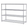54 Inch (in) Height, 24 Inch (in) Width, and 72 Inch (in) Length Wire Shelving Starter Unit